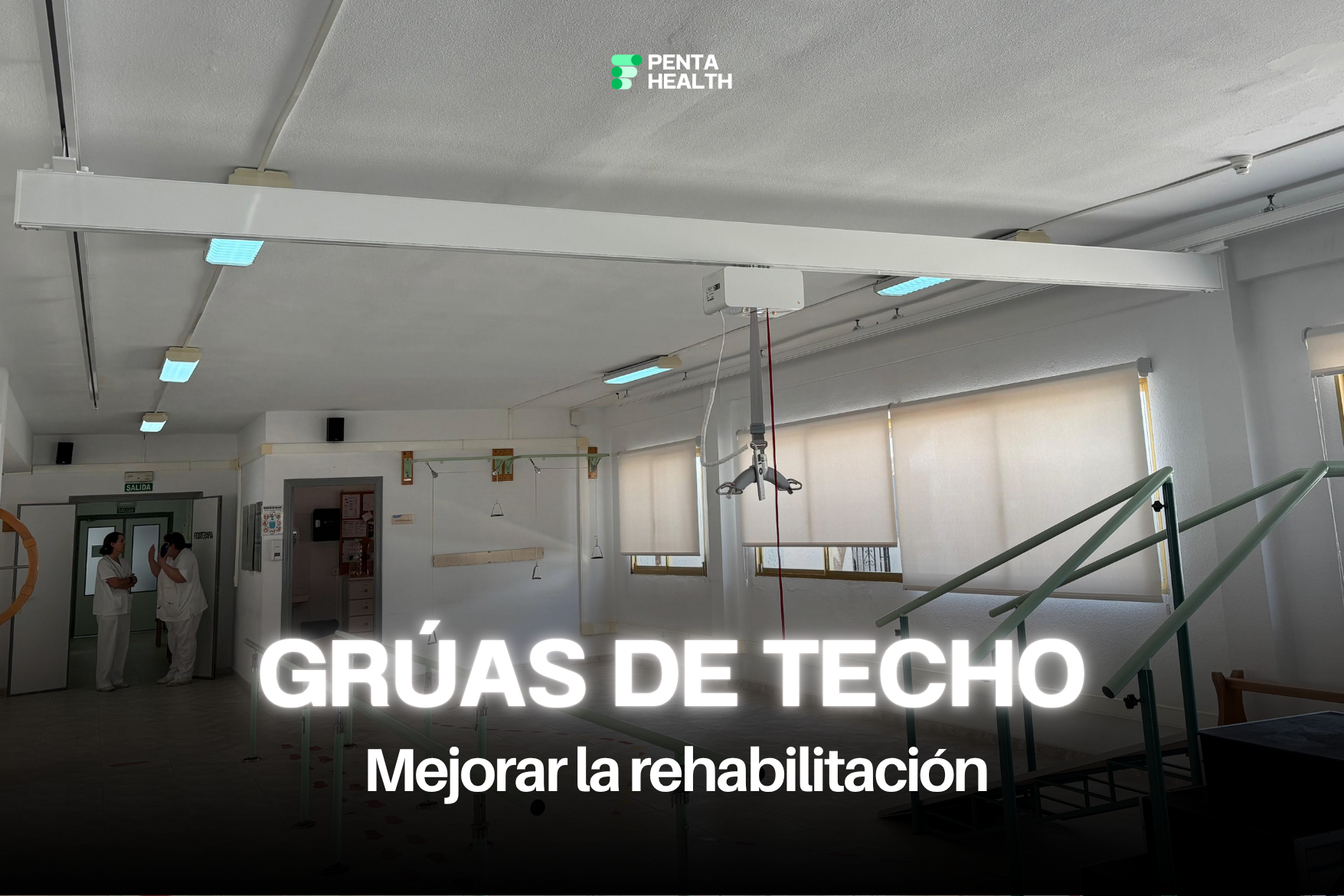 Grúas de techo para rehabilitación en residencia de Almería